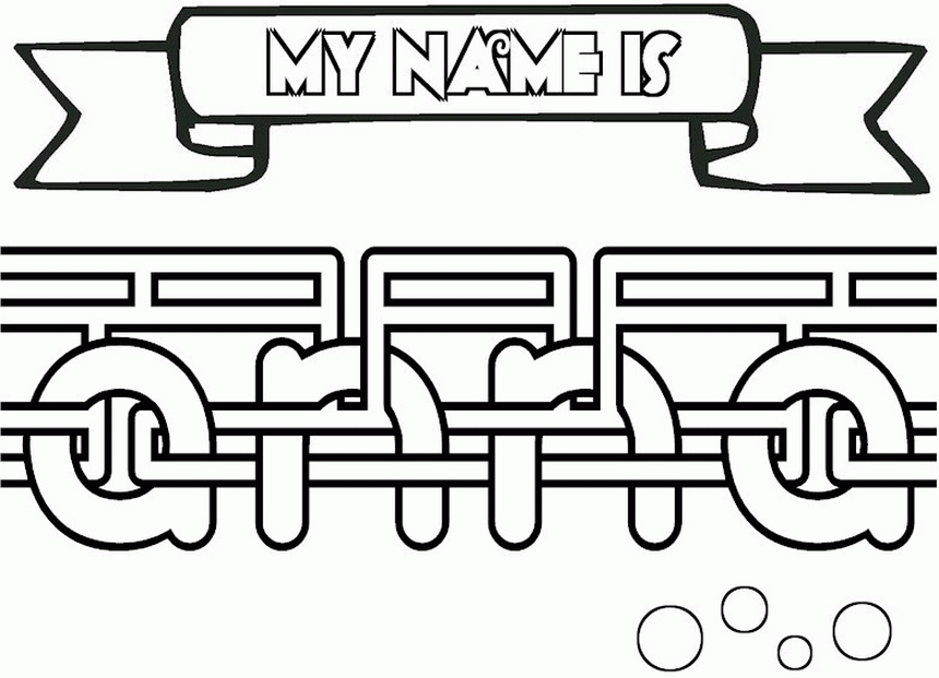 Coloring Pages Your Name - Coloring Home