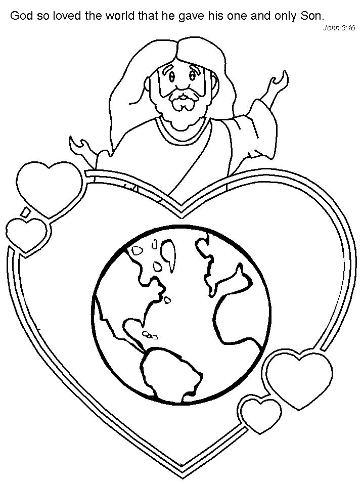 Jesus John3.16 Bible Coloring Pages & Coloring Book