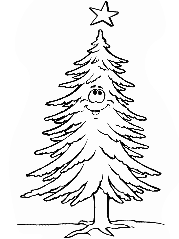 Christmas Tree Lights Coloring Pages