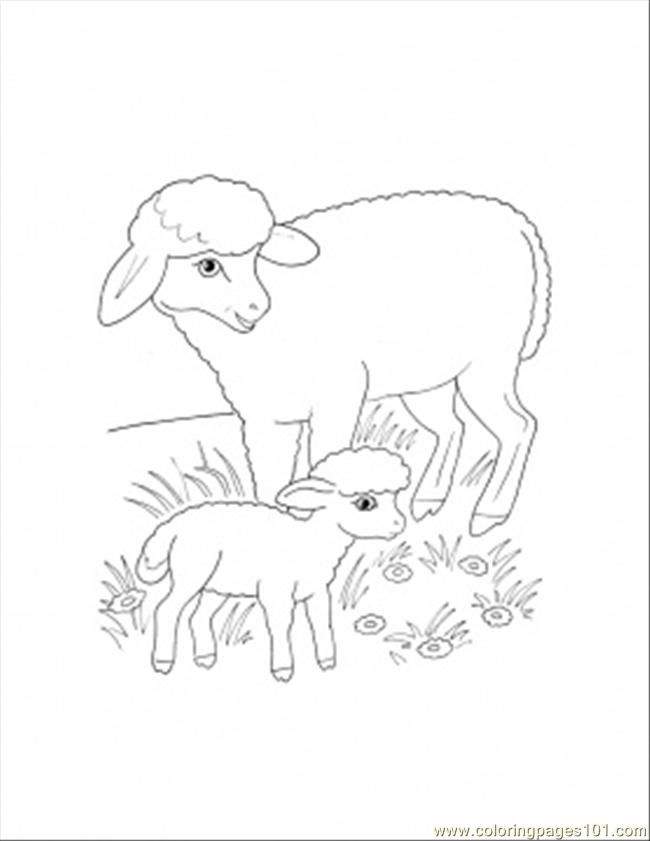 mother Lamb Coloring Pages | Printable Coloring Pages