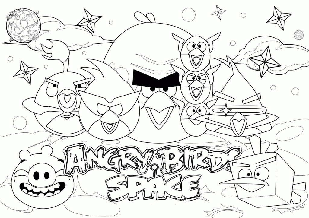 Beautiful Angry Birds Space Coloring Pages | Laptopezine.