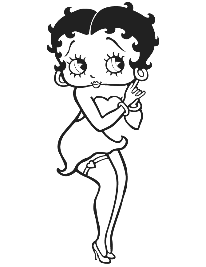 Free Printable Betty Boop Coloring Pages Coloring Home