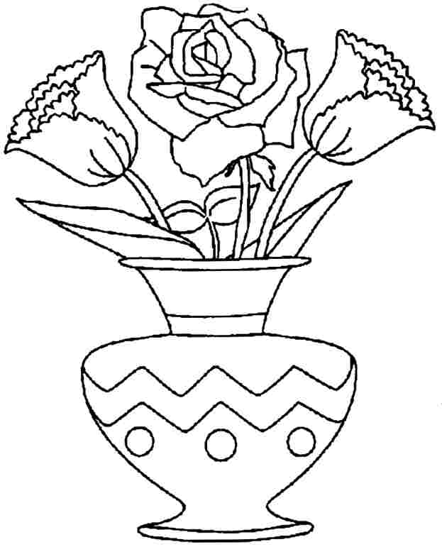 Flower Bouquet Coloring Pages - Coloring Home