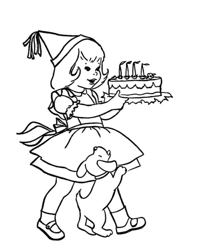 happy birthday grandma coloring pages | Free Reference Images