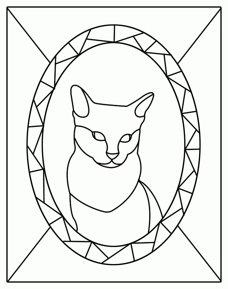 Stained Glass Window Template - Coloring Home