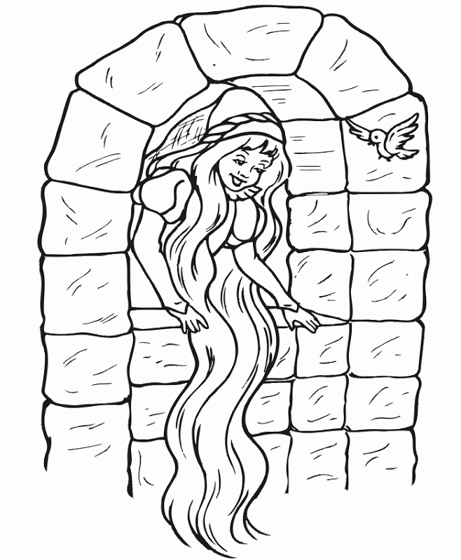 Coloring Pages Of Rapunzel