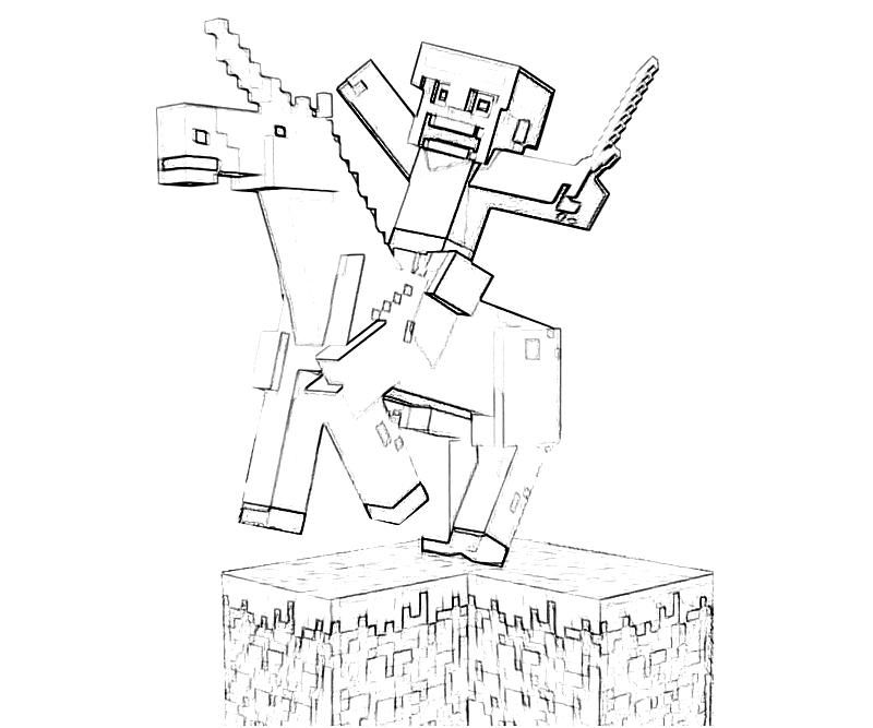 Home > Minecraft > Minecraft Character Action | Free coloring 