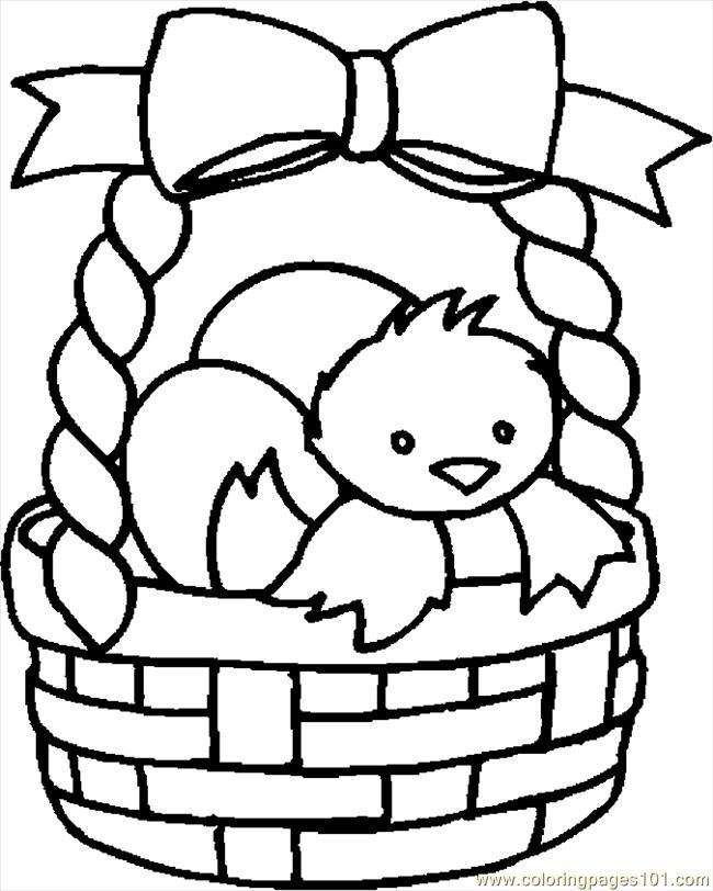 348 Animal Basket Coloring Page with disney character