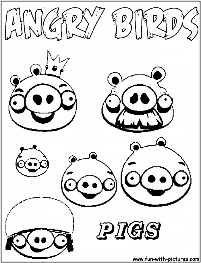 Angry Bird Pig Coloring Pages 2