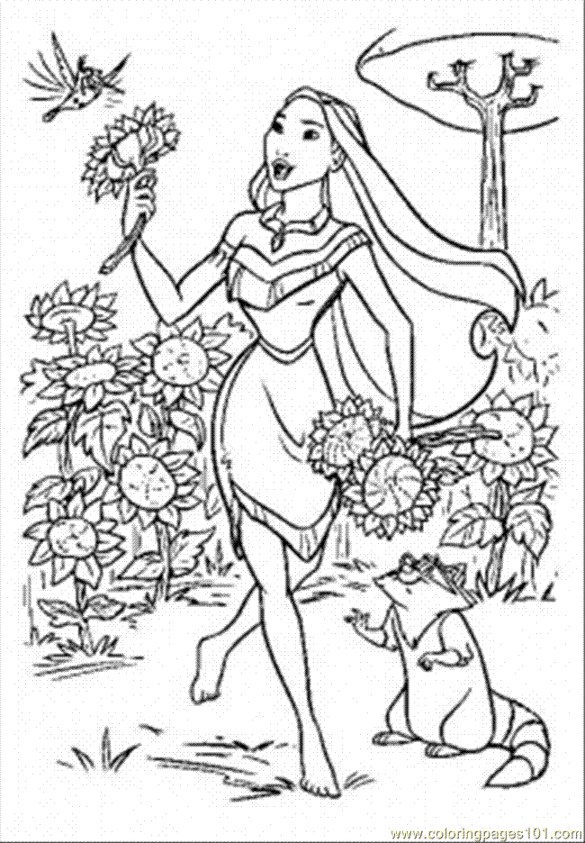 Pocahontas Alone Coloring Pages Free : New Coloring Pages