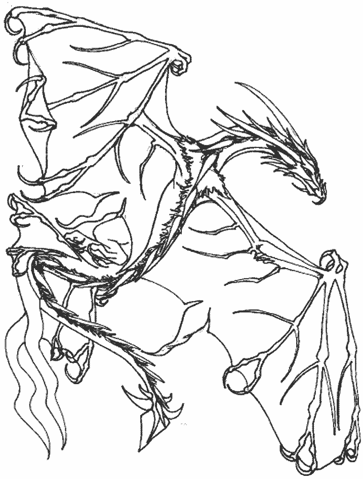 Flying Dragon | Coloring Pages