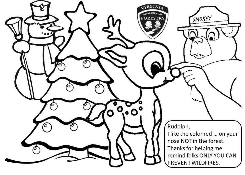 Smokey The Bear Coloring Pages - Free Coloring Pages For KidsFree 