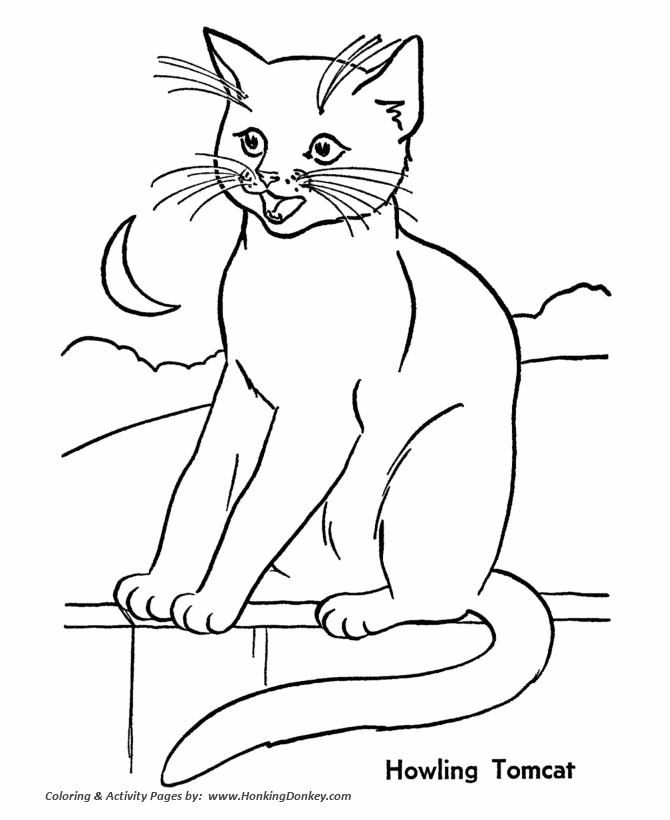 Cat Coloring Pages Printable Coloring Home