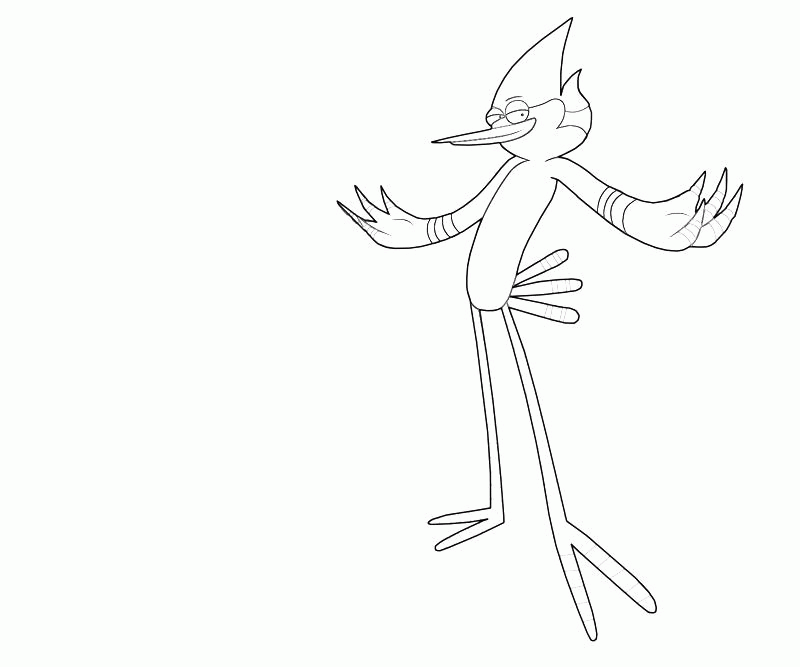 Mordecai Coloring Pages