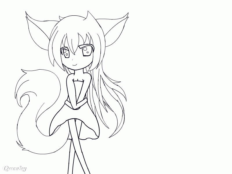 Uncolored furry chibi character ← a other drawing by Wolfseeker54 