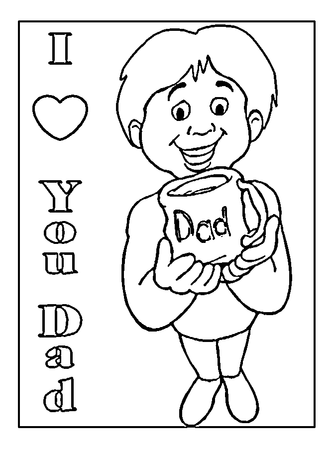 Happy Birthday Dad Printable Coloring Pages Coloring Home