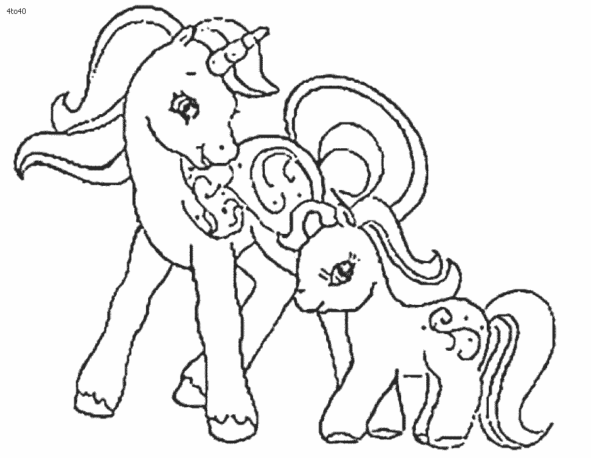 Cute Unicorn Coloring Pages - Coloring Home