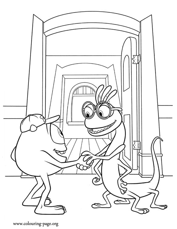 Easy Monsters university coloring pages for kids | coloring pages
