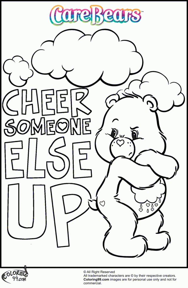 Grumpy Bear Coloring Pages Home Viewing Gallery Care Bears Love