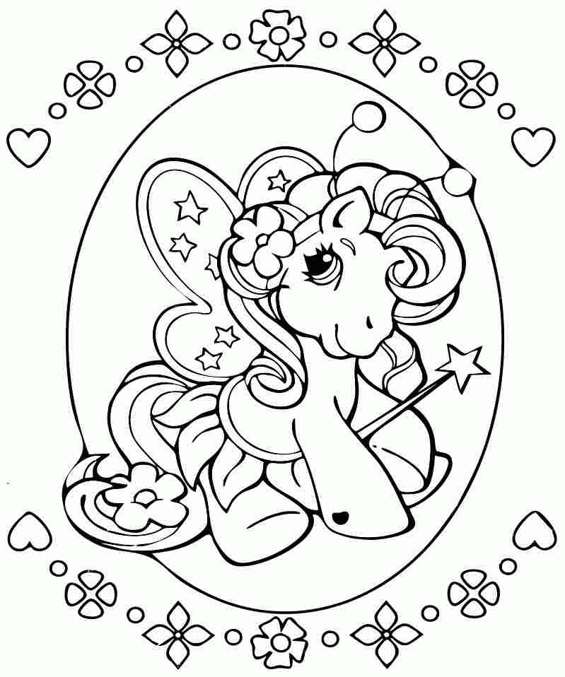 Free Colouring Sheets Cartoon My Little Pony For Kids & Boys #