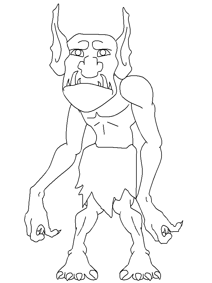 troll masks Colouring Pages