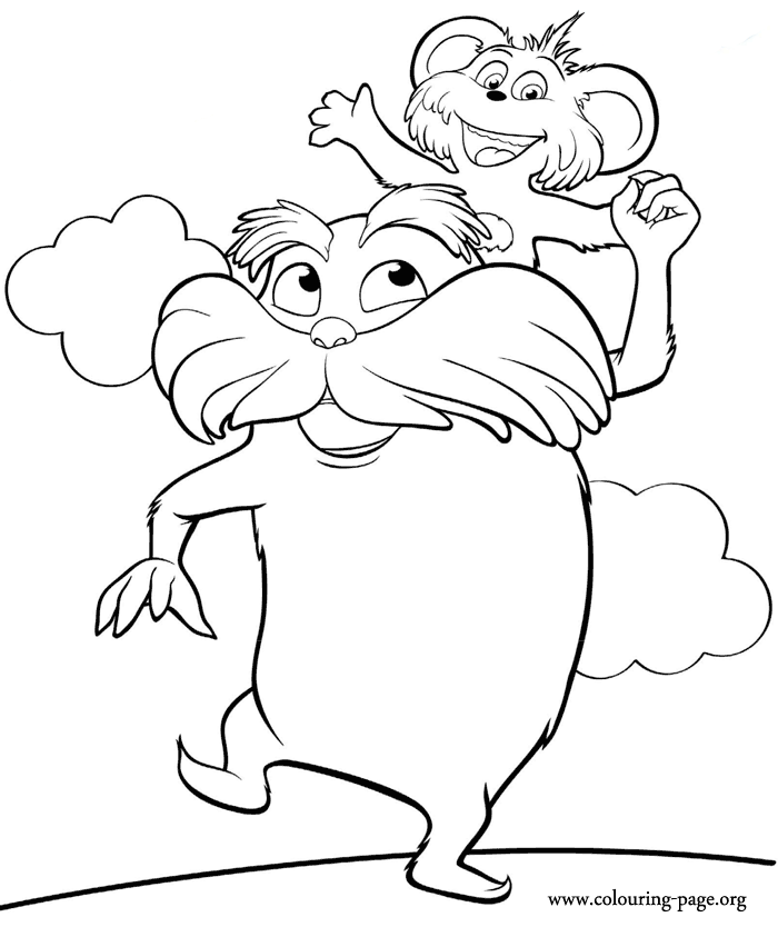 the lorax mustache Colouring Pages (page 2)