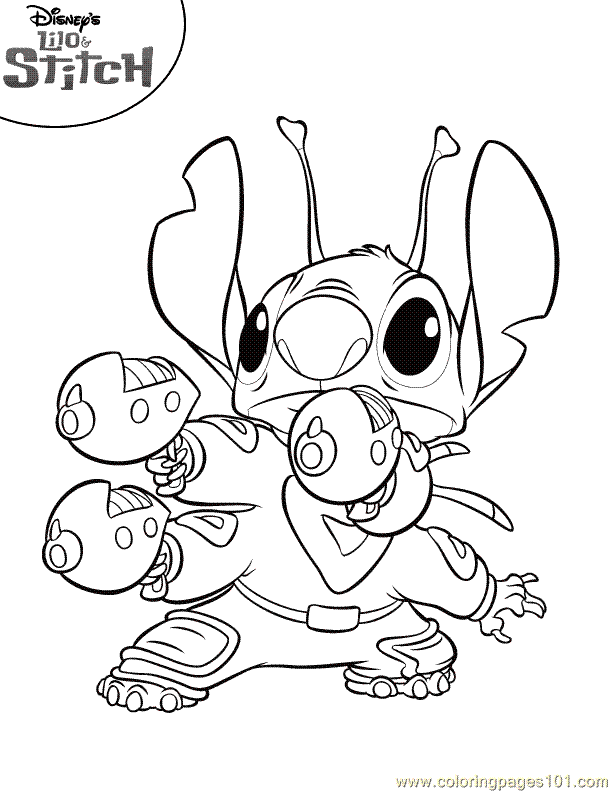 Coloring Page Lilo Stitch Coloring Page 06 Cartoons Lilo And 