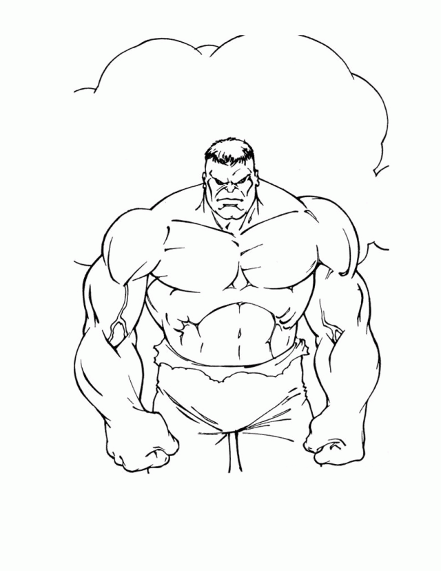 Downloadable Incredible Hulk Coloring Pages For Kids | Laptopezine.