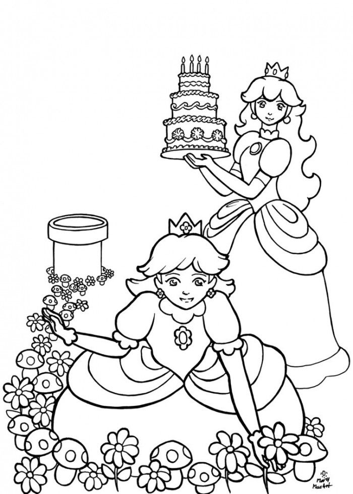 Cute Girly Coloring Pages