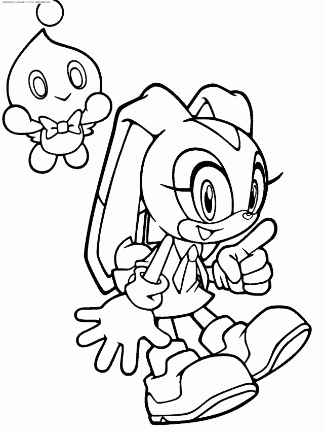 Cream The Rabbit Coloring Pages Coloring Pages For Kids Android 
