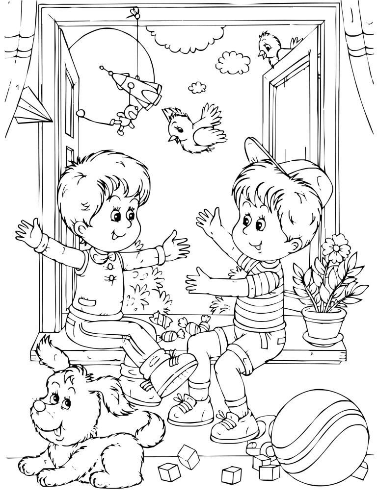 All About Me Friendship Coloring Page For Kids