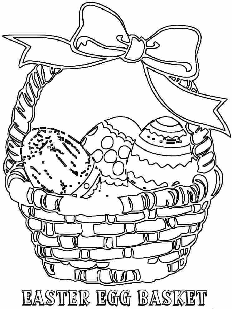 Easter Basket Coloring Pages - Coloring Home