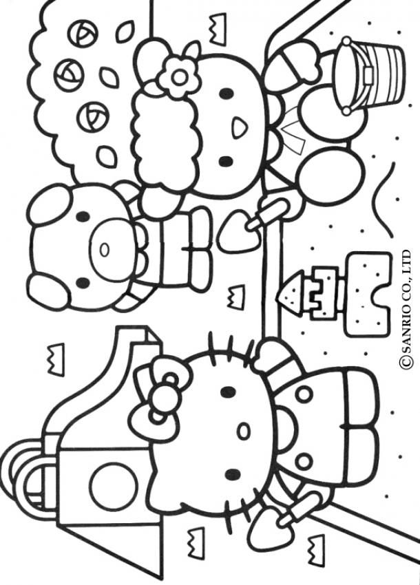 Hello Kitty And Friends Coloring Pages - Coloring Home