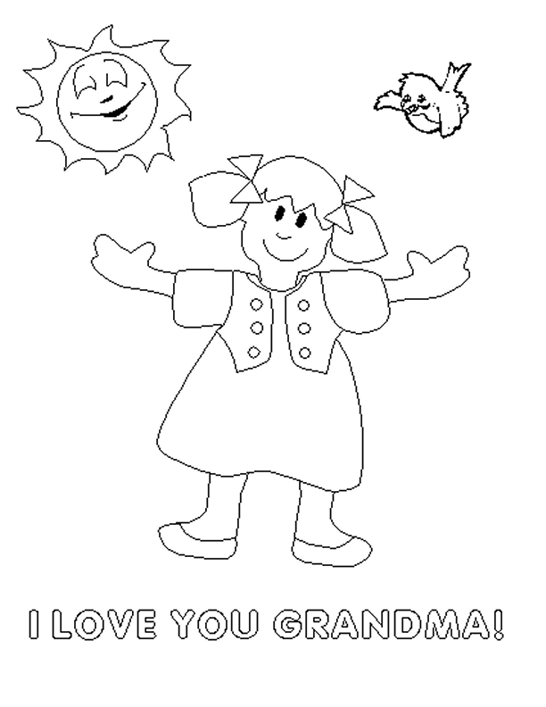 Grandma Coloring Pages Coloring Home