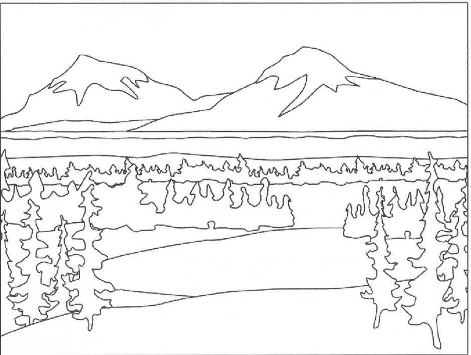 Scenery Coloring Pages - Coloring Home