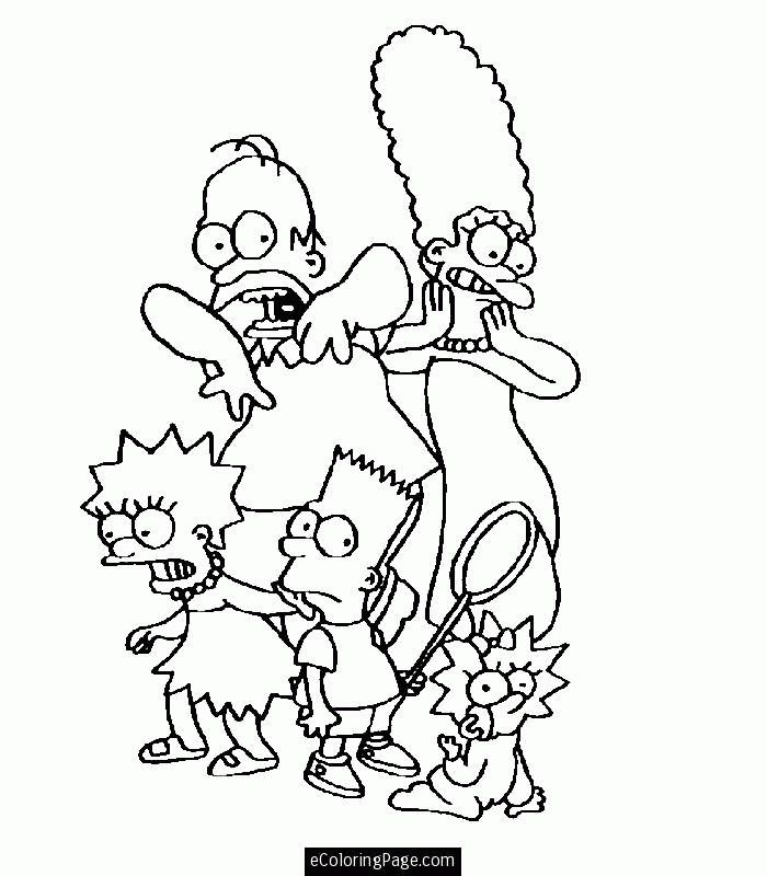 The Simpsons Coloring Pages - Coloring Home