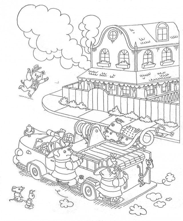 Firefighter Coloring Pages 42182 Label Boy Firefighter Coloring 