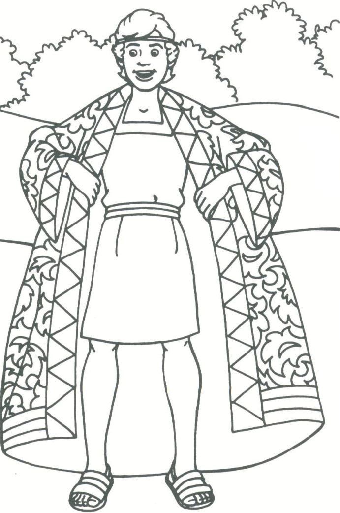 Joseph And The Coat Of Many Colors Coloring Page - Coloring Home
