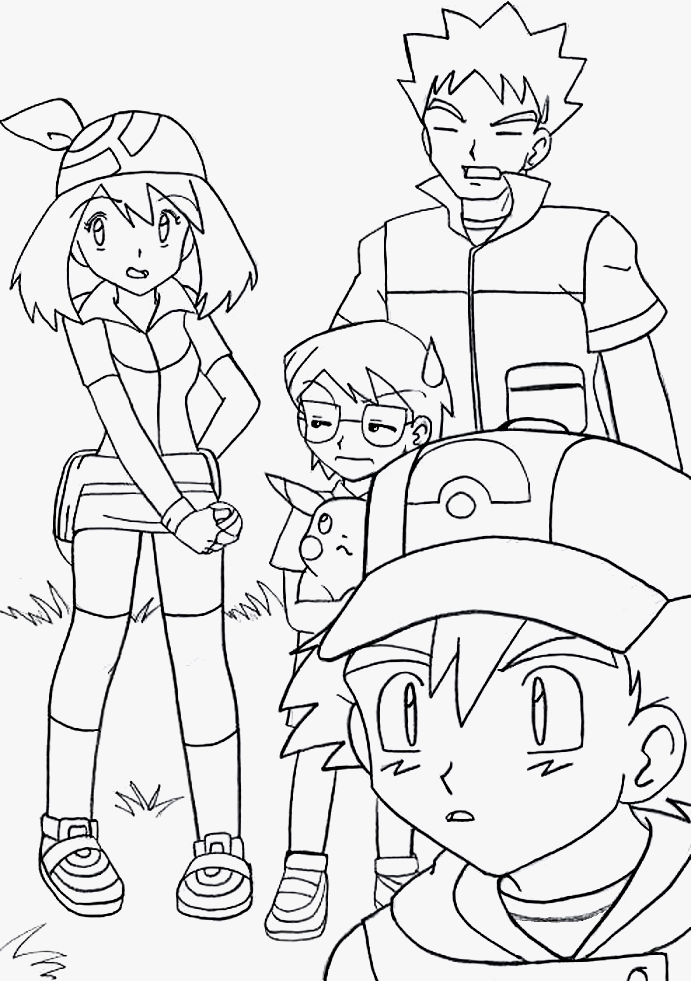 Ash, May, Pika, Max, Brock - [Pokemon] by 