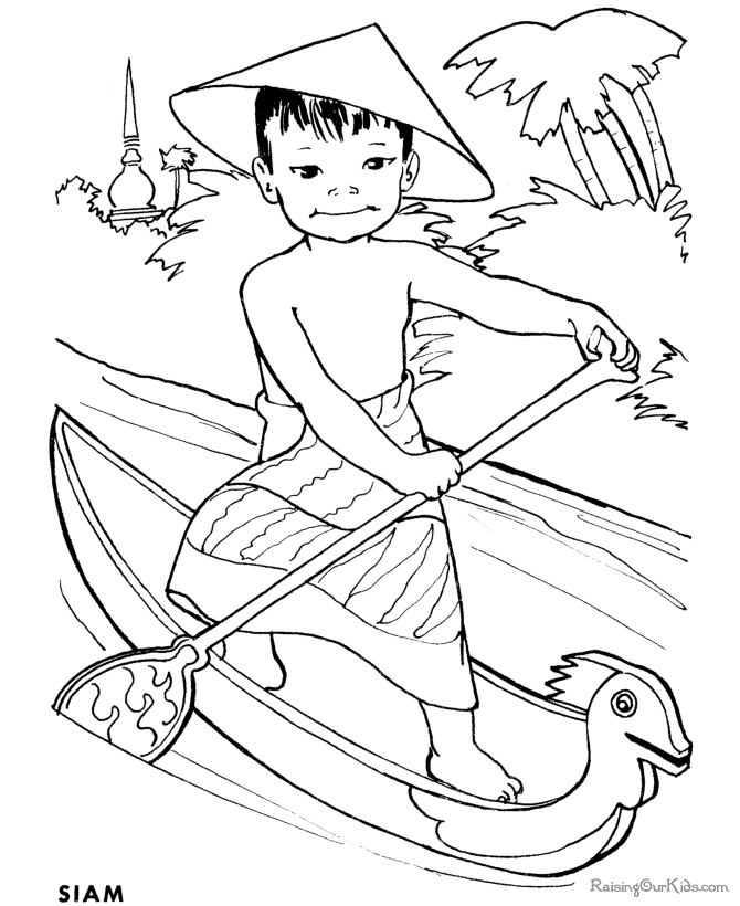 Kids Around The World Coloring Pages - Coloring Home