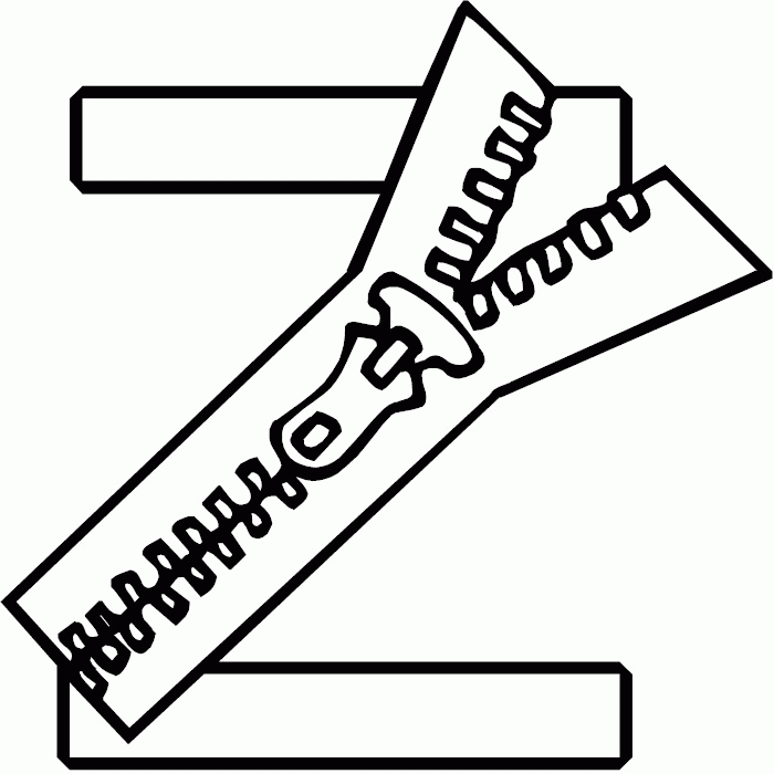 Letter Z Coloring Pages Coloring Home