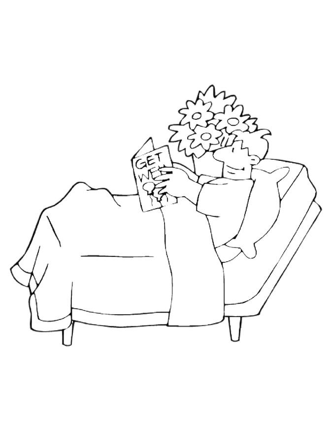Coloring page get well soon - img 10728.