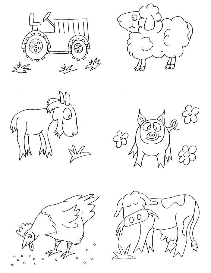 Barn Animal Coloring Pages | Free coloring pages for kids