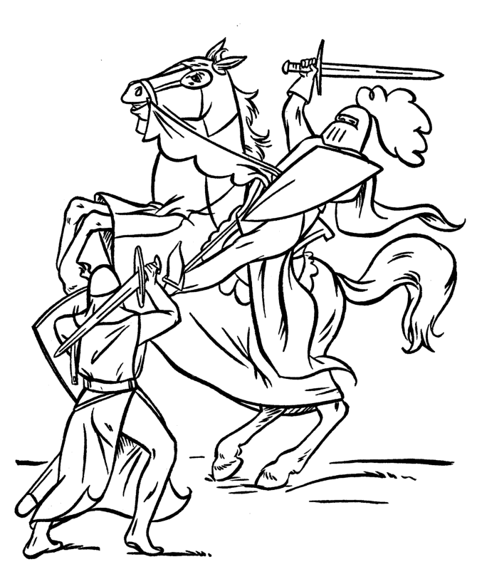 Medieval Coloring Pages Free | Online Coloring Pages