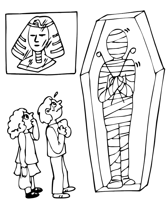 Free Printable Mummy Coloring Pages For Kids