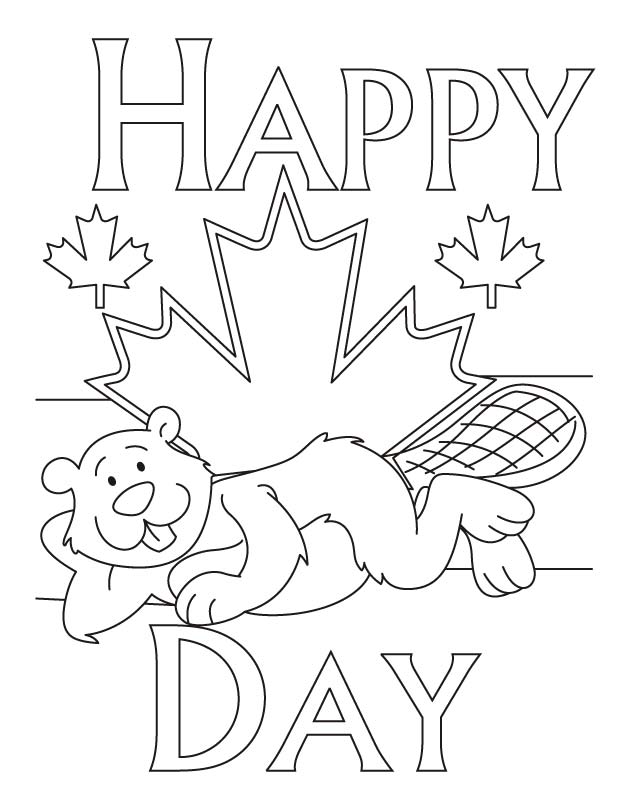Printable Canadian Flag - Coloring Home
