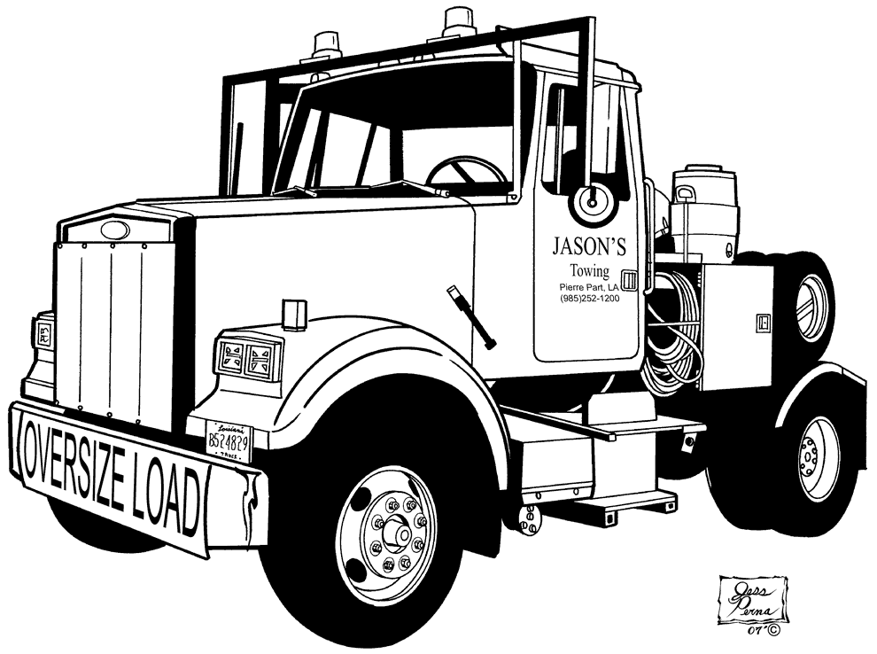 Tow Truck Coloring Pages To Print Tow Trucks Coloring Pages Nifahoska