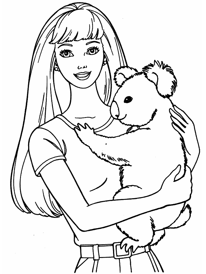 12 Barbie For Coloring Pages | Free Coloring Page Site