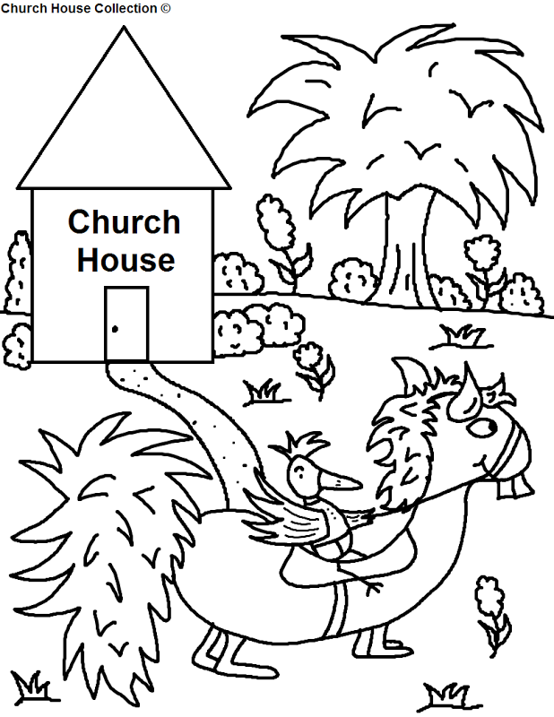 Preschool Church Coloring Pages - Coloring Home