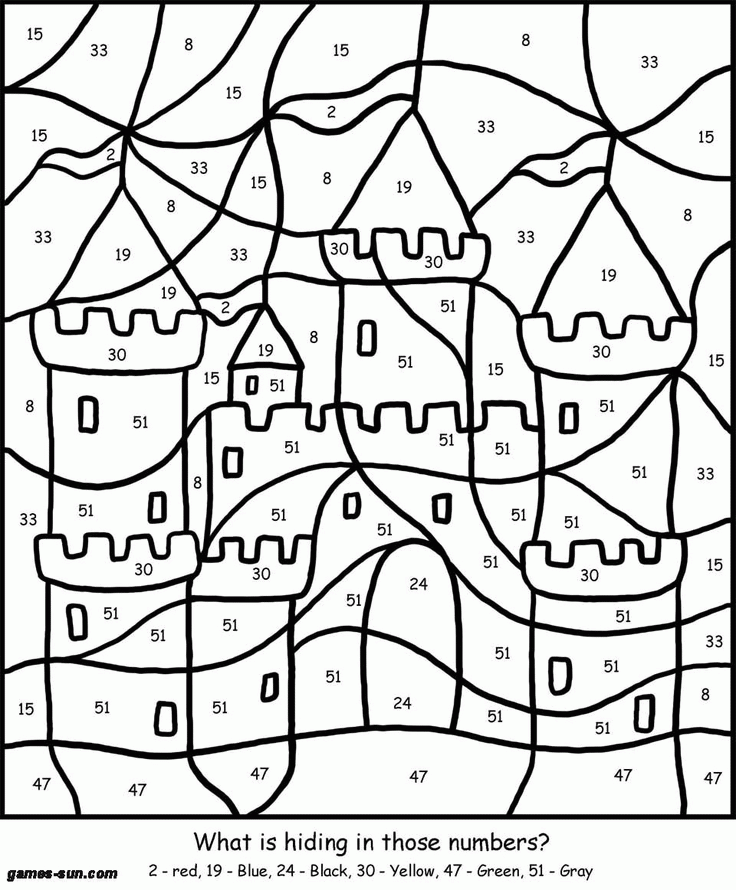 Free Coloring By Numbers For Kids | Coloring Pages